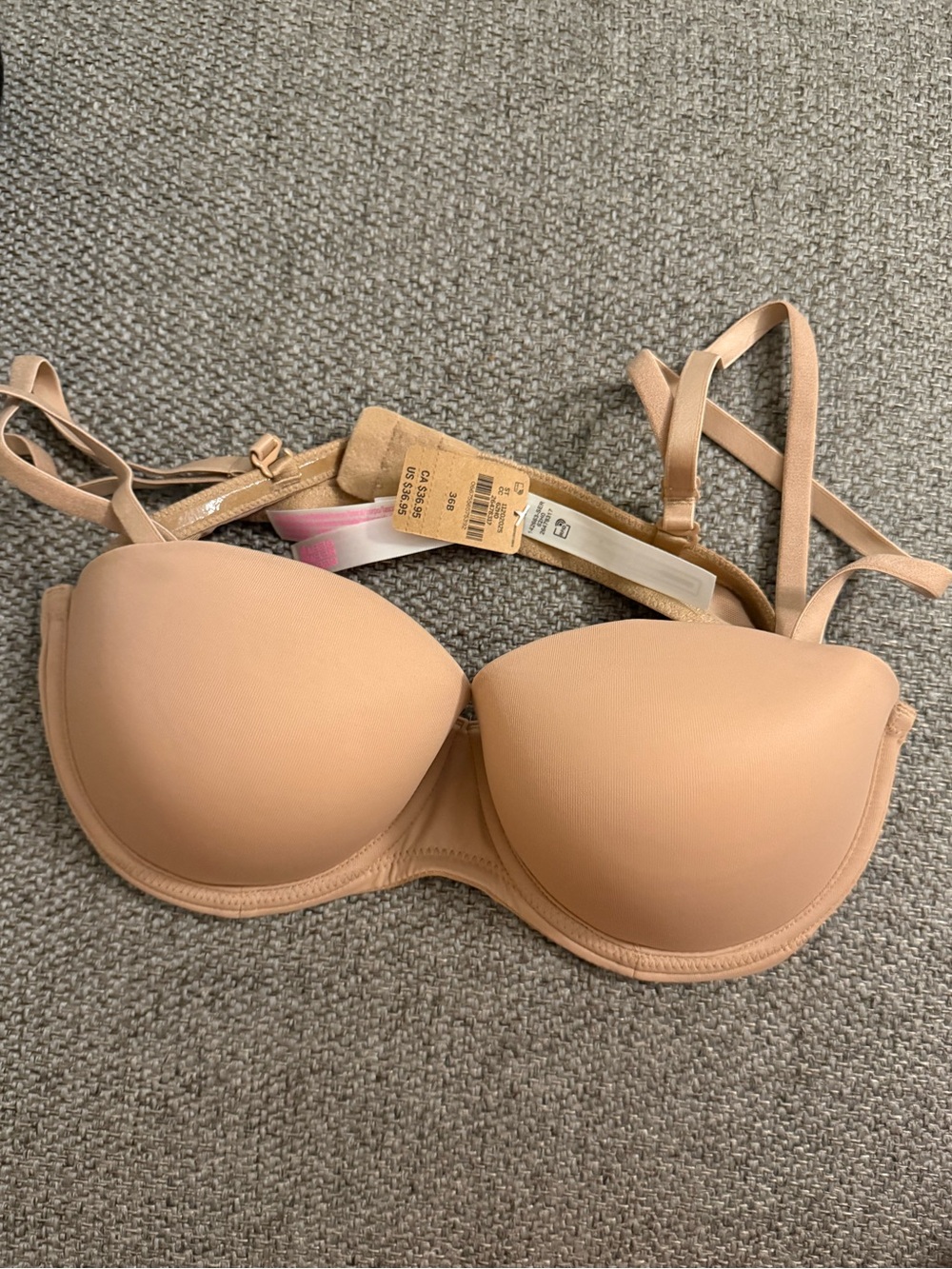 Victoria's Secret Pink Nude Wear Everywhere Push-up Bra 36B